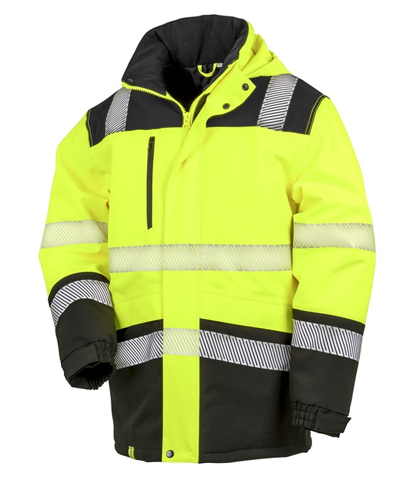 Printable softshell safety coat