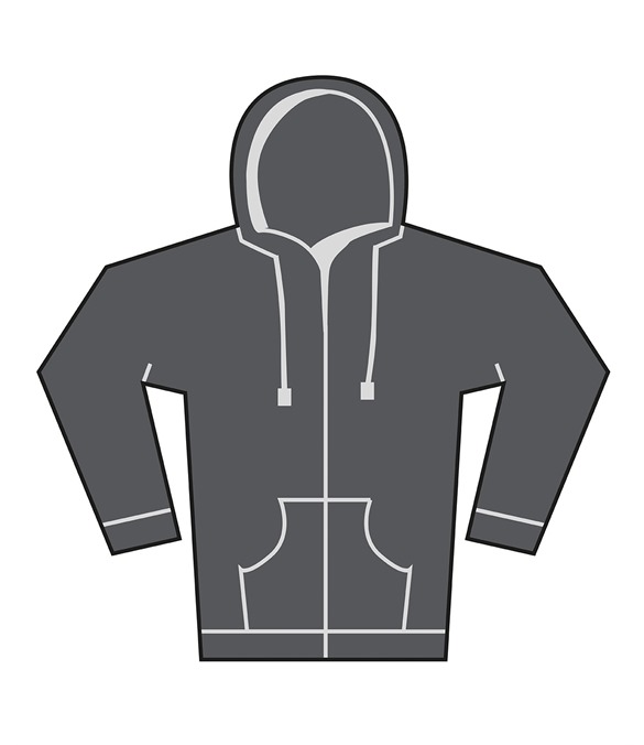 Unisex heavy full-zip hoodie