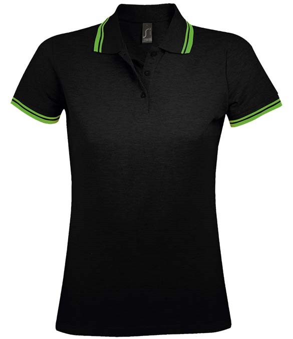 SOL&#39;S Ladies Pasadena Tipped Cotton Piqu&#233; Polo Shirt