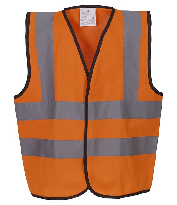 Kids hi-vis 2 b&amp;b waistcoat (HVW100CH)