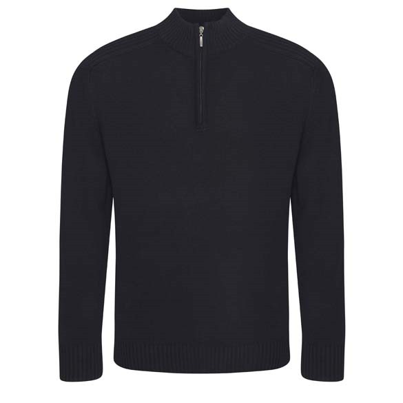 Wakhan &#188; regen zip knit sweater
