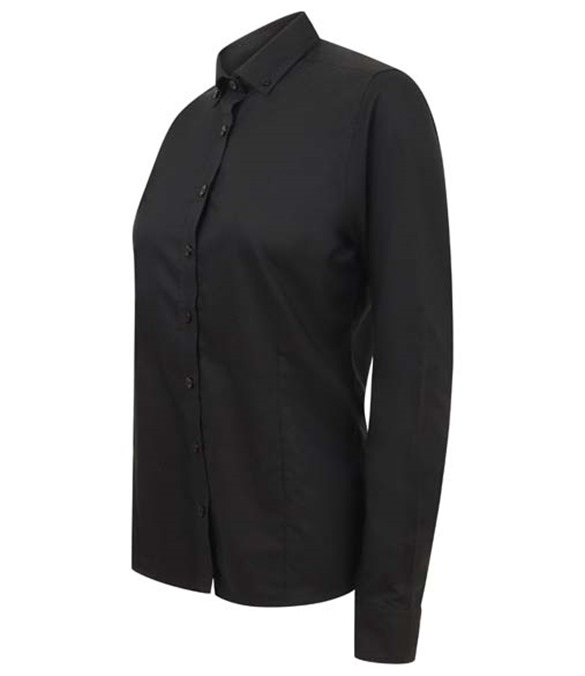 Women&#39;s modern long sleeve Oxford shirt