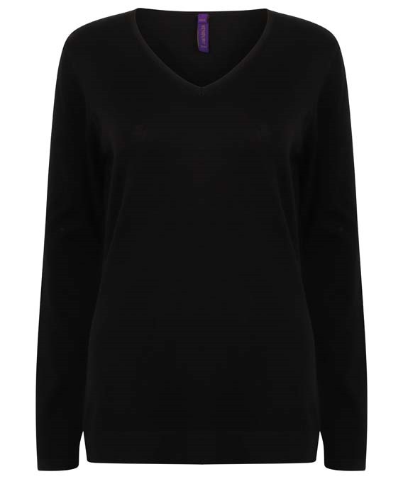 Women&#39;s 12 gauge v-neck jumper