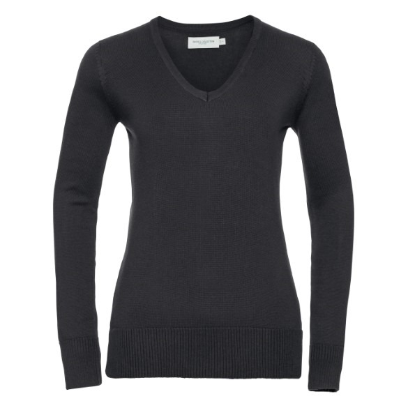 Women&#39;s v-neck knitted sweater