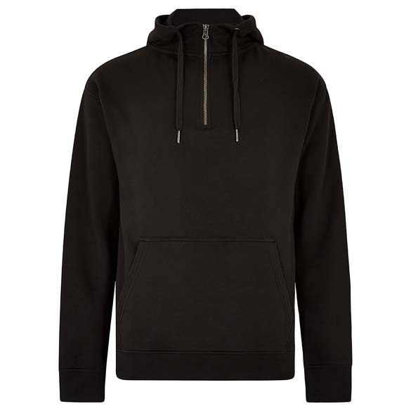 Regular fit 1/4 zip hoodie