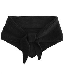 Knitted triangle scarf