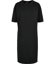 Women's organic oversizes slit tee dress