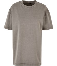 Women?s oversized acid wash tee