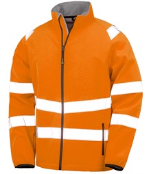 Recycled 2-layer printable safety softshell