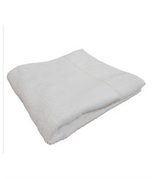 Organic hand towel with printable border