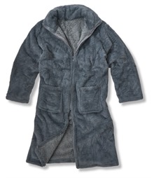 Luxury eskimo faux fur zipped gown