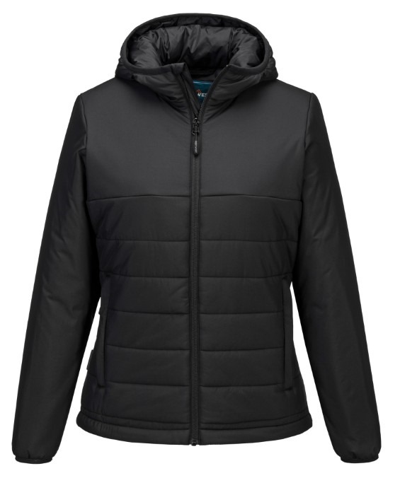 Women?s professional hooded insulated baffle jacket (S613)