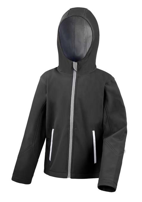 Core junior TX performance hooded softshell jacket