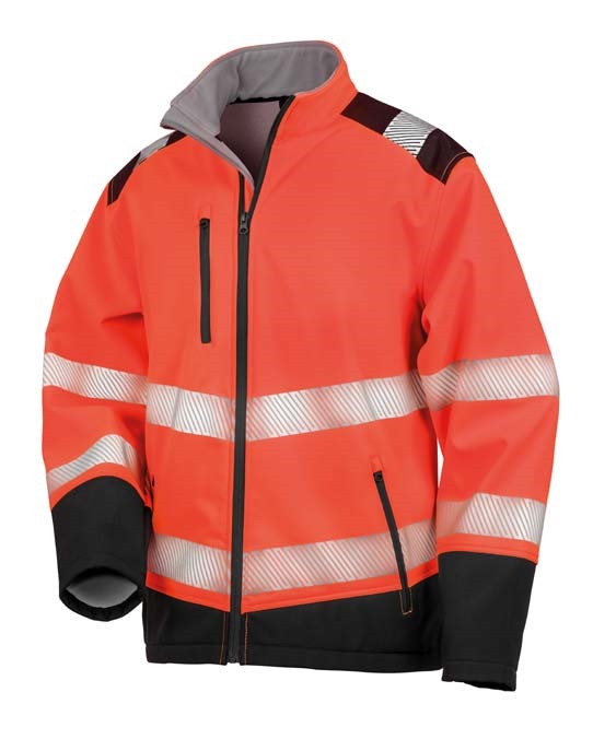 Printable ripstop safety softshell