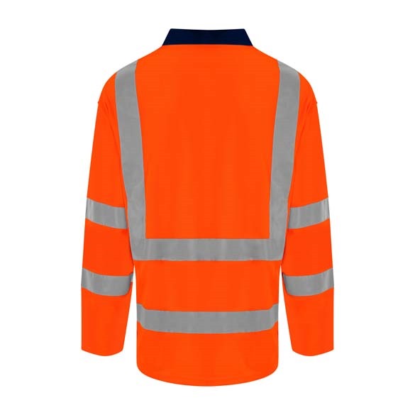 High visibility long sleeve polo