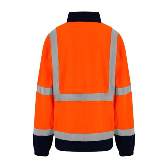 High visibility full-zip fleece