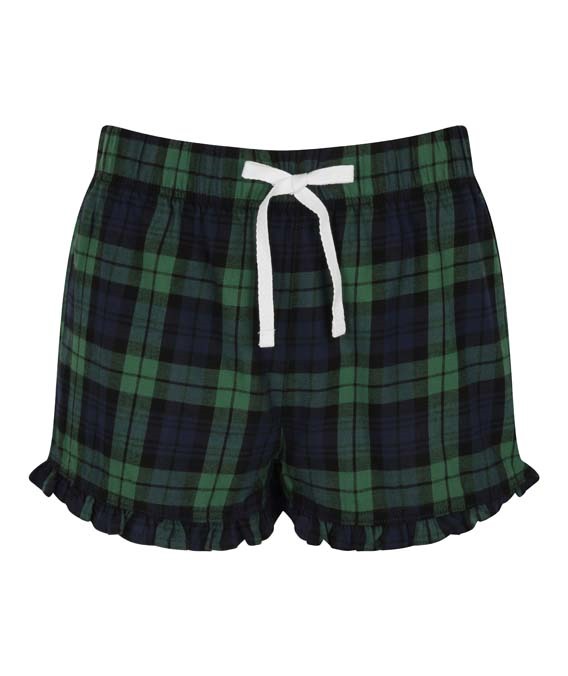 Women&#39;s tartan frill shorts