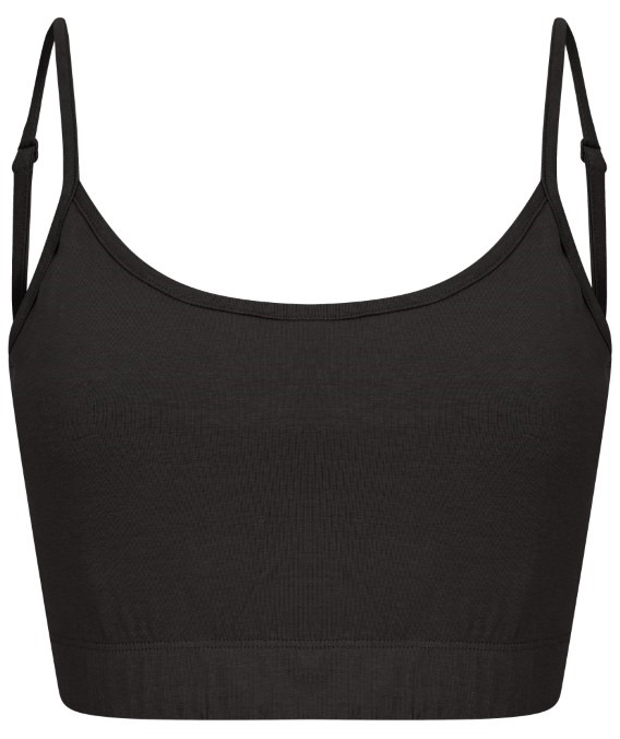 Women&#39;s sustainable fashion cropped cami top with adjustable straps