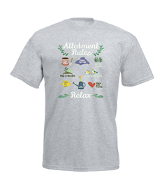 Allotment Rules Organic Heather Grey T-shirt