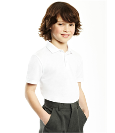 Embroidered Children's White  Polo Shirt 