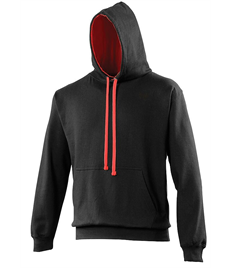 Rushden Runners Unisex Black/ Red Pullover Hoodie 