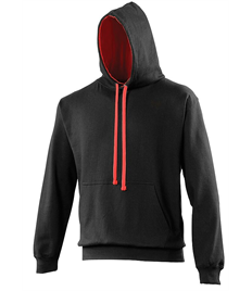 Rushden Runners Unisex Black/ Red Pullover Hoodie  