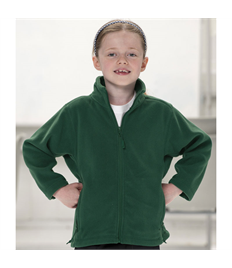 Embroidered Children's Bottle Green  Fleece 