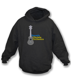 Raunds Ukulele Orchestra Black Pullover Hoodie 
