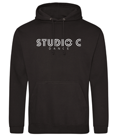 Studio C Printed Black Kids Pullover Hoodie 