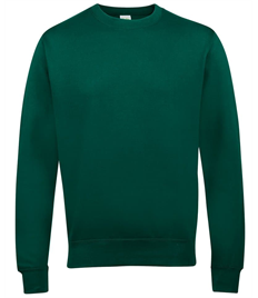 Embroidered Bottle Green Sweatshirt Larger Sizes 