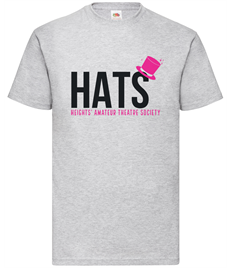 The Heights Printed Adult HATS Light Grey T-shirt + Individual Name 