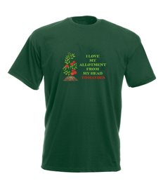 I Love My Allotment Organic T-shirt 