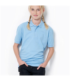 Embroidered Children's Sky Blue Polo Shirt 