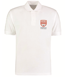 Thrapston Town Band Unisex Embroidered White Polo Shirt Larger Sizes 