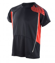 Rushden Runners Black/Red Mens Training T-Shirt