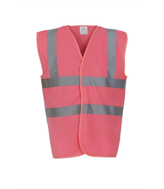 Printed Kempston Controls Hi Viz Pink Vest 