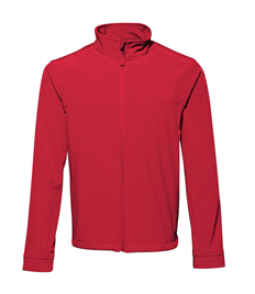 Mens Soft Shell Jacket Embroidered Club Logo Front, Printed 'Kettering Town Harriers' On The Back