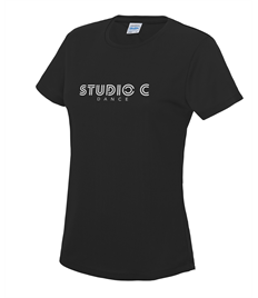 Studio C Printed Cool Black T-shirt 