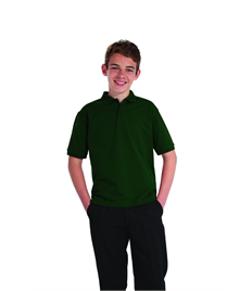 Embroidered Children's Bottle Green  Polo Shirt 