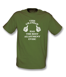 This Grandad Has the Best Allotment Ever Organic T-shirt 