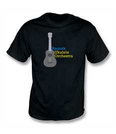 Raunds Ukulele Orchestra Black T-shirt